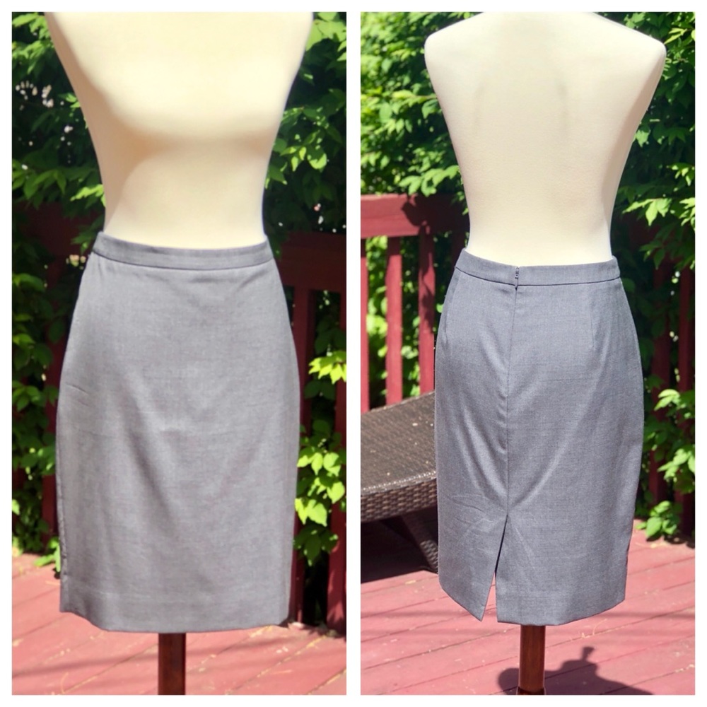 J.Crew No.2 Pencil Skirt in Italian Wool Sz 6